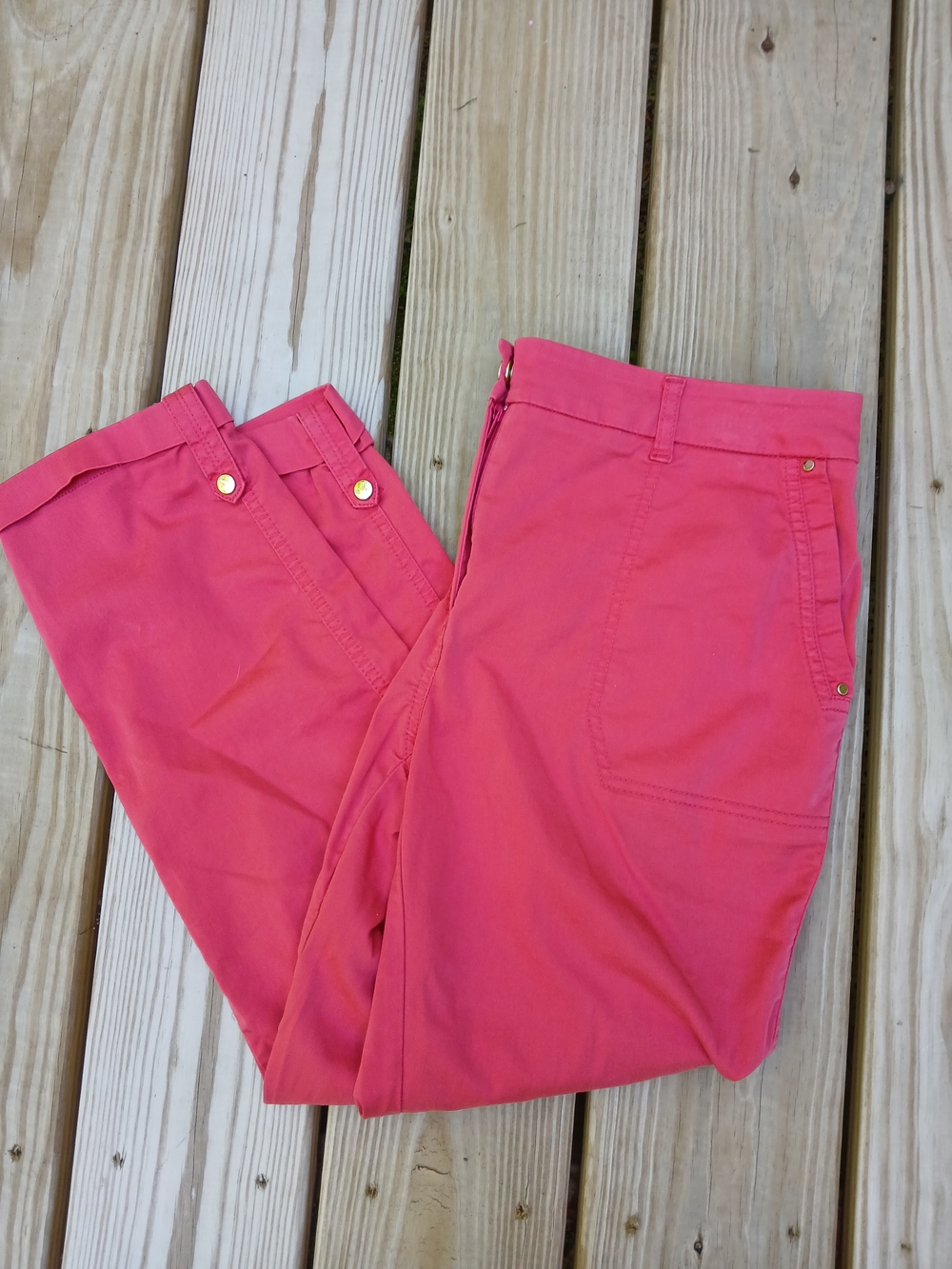 Chico's Coral-Pink Petite Ankle Pants